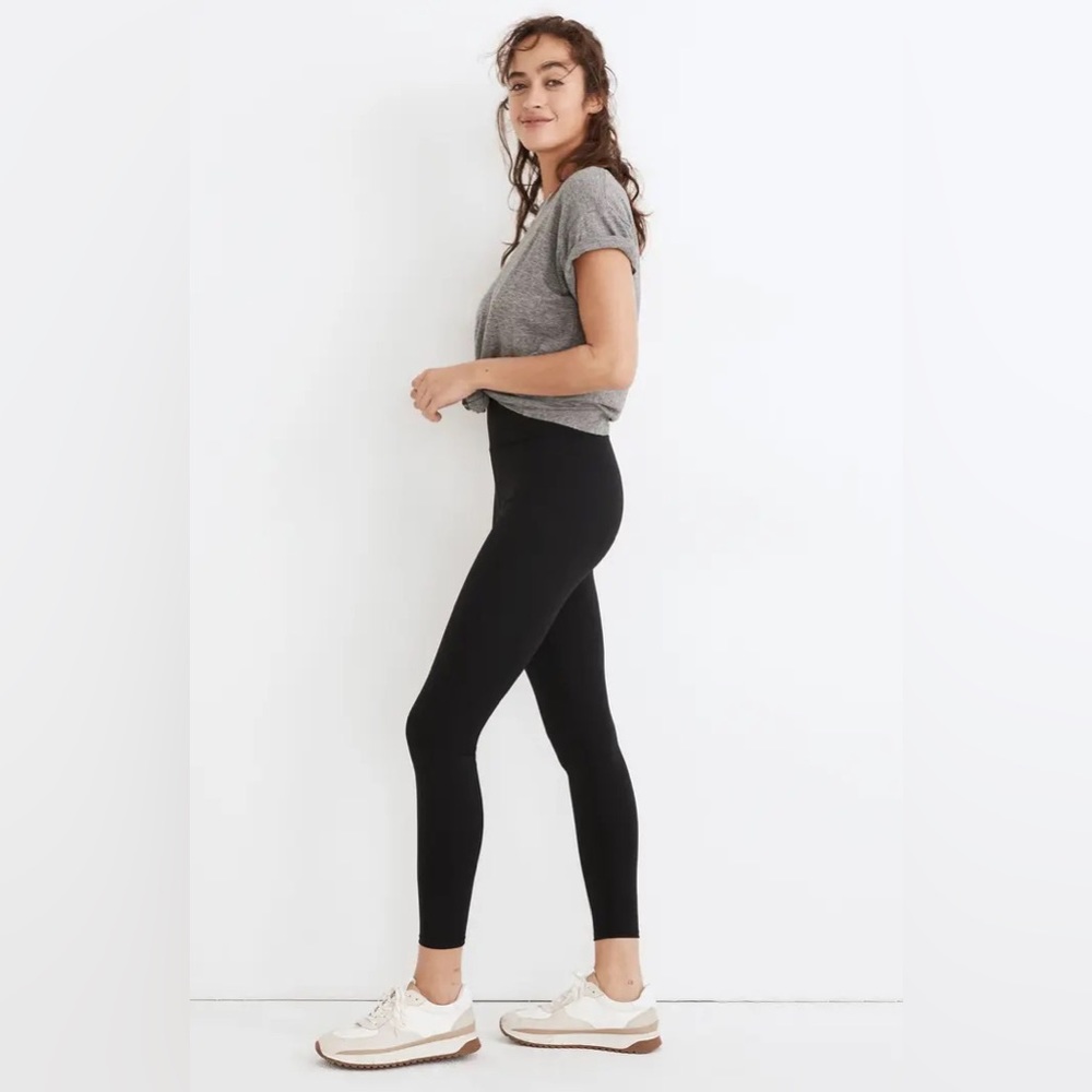 Madewell MWL Perfect High Waist Leggings Black Activewear XS